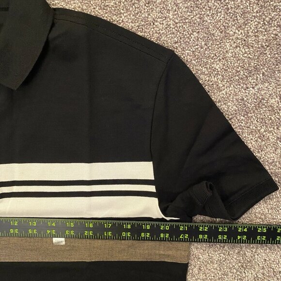 Express Men's Multi Striped Perfect Pima Cotton Pique Polo Size M Tall - NWT $64 - Picture 14 of 15